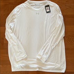 NWT Under Armour Men's Long Sleeve Shirt - White